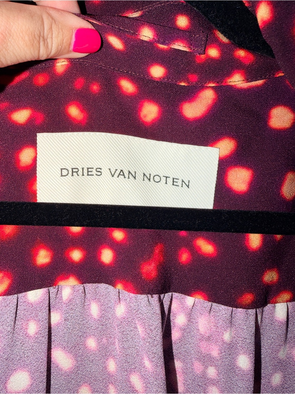 Dries Van Noten Roland Trench Long Sleeve Double Breasted Maxi Dress in Burgundy - Picture 10 of 10